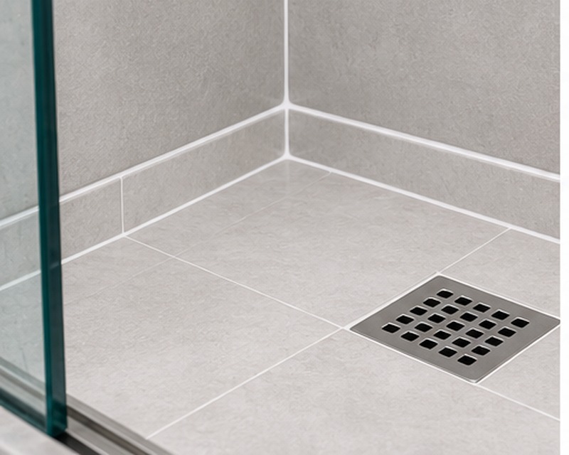 Shower after regrouting